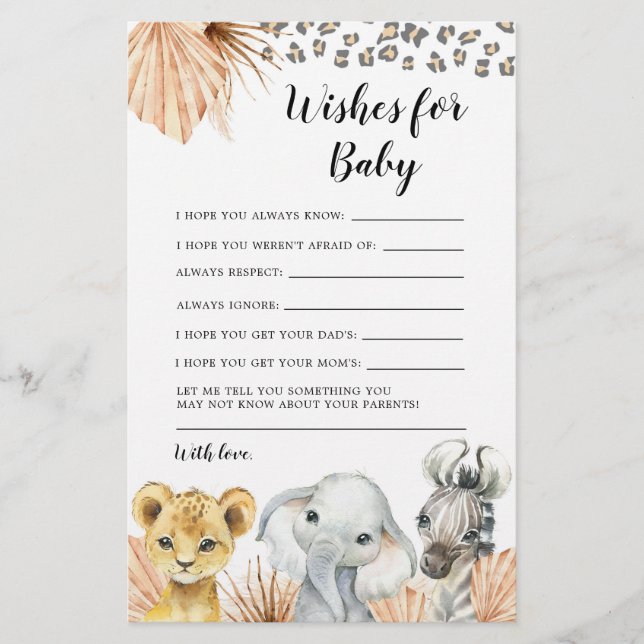 Boho Sage Green Safari Oh Boy quer um bebê (Frente)