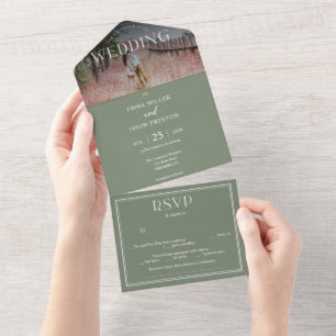 Boho Sage Green Weditation com foto