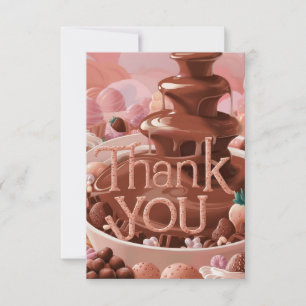 Boho Saudação cartões de agradecimentos de Chocola