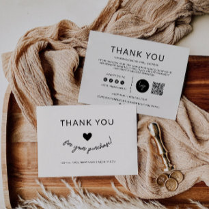 Boho Small Business Cartões de agradecimentos,