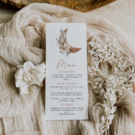 Boho sobre o menu Chá de fraldas da Lua