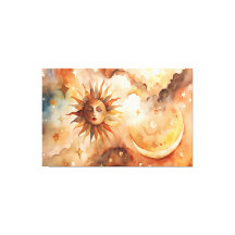 Boho Sol & Lua | Decoração Celestial Minimalista p