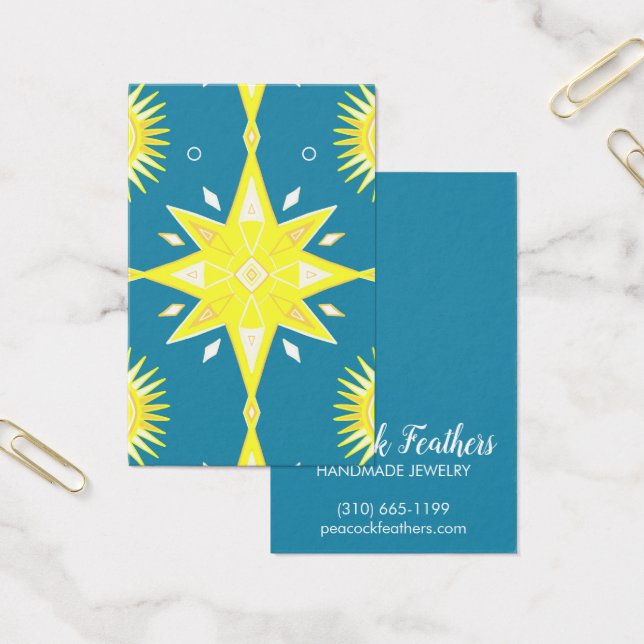 Boho Stars Earrando Necklace Jewelry Placa (Escritótio)