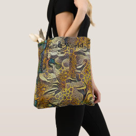 Boho Style Abstrato World Bolsa