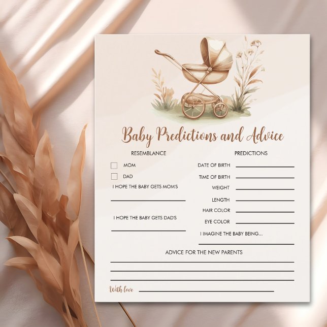 Boho Style Baby stroller neutral baby shower (Criador carregado)