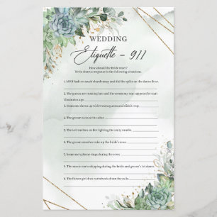 Boho suculenta ouro de eucalipto Etiqueta 911