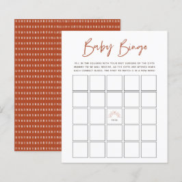 Boho Sunshine Baby Bingo Game
