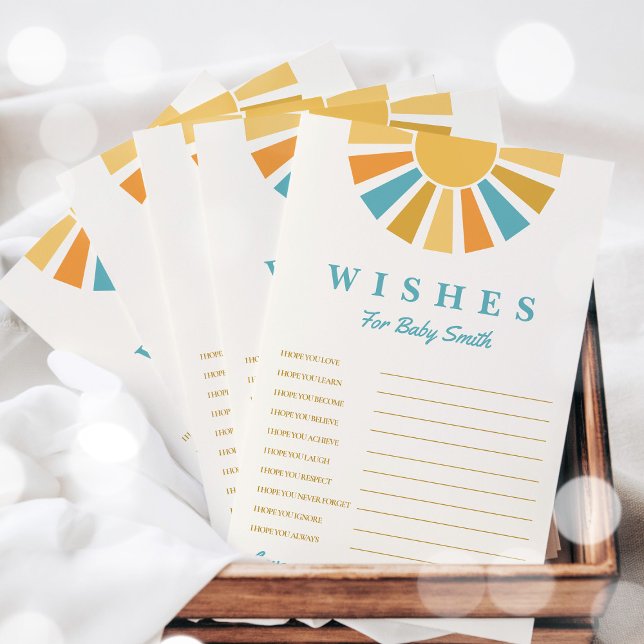 Boho Sunshine Deseja O Jogo Do Chá de fraldas De B (Criador carregado)