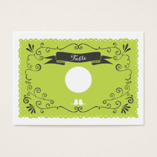 Boho Swirls, Curls, um Casamento Banner & Lovebird