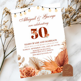 Boho Teracotta Ainda Fazemos Convite De Aniversári