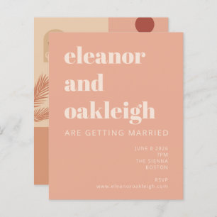 Boho Terracotta Blush Casamento Botânico de Orçame