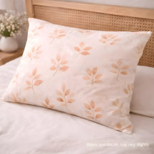 Boho Terracotta Folha Estampa Botânica Fronha