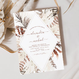 Boho Terracotta Pampas Casamento de Grass