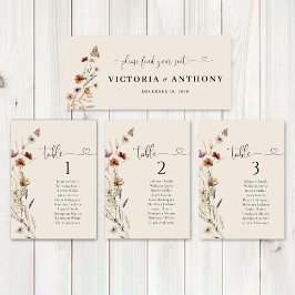 Boho Tiny Wildflower Sinal de Mesa