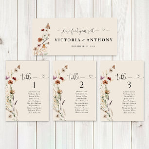 Boho Tiny Wildflower Sinal de Mesa