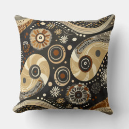 Boho Tribal Paisley & Mandala Almofada