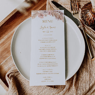 Boho Tropical Botânica Menu Janto Casamento