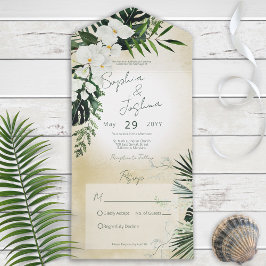 Boho Tropical Greenerescência Moderna Sem Janto