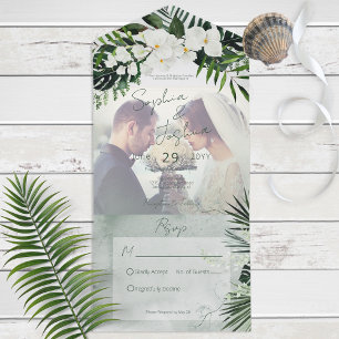 Boho Tropical Greenery Modern Foto sem Janto