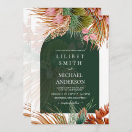 BoHO Tropical Pampas Grass Casamento