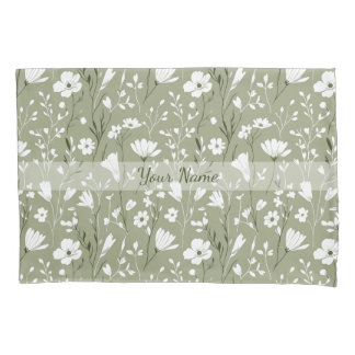Boho Verde Sage Botânico Floral Personalizado