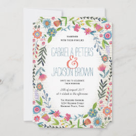 Boho Watercolor Floral | Convites de casamento