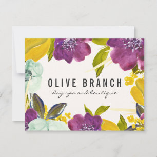 Boho Watercolor Flowers Certificado de Presente