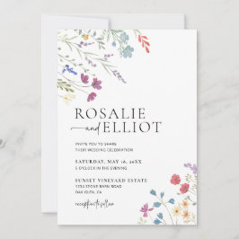 Boho Wedation Invitation, Convite de casamento De