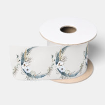 Boho White Orchid Flores Blue Moon Elegant