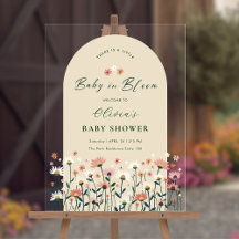Boho Wildflower Baby in Bloom Chá