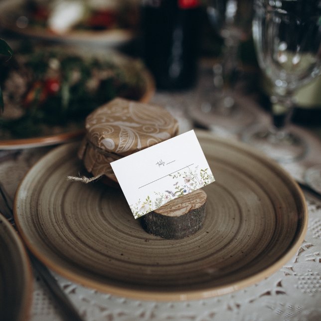 Boho Wildflower | Cartões De Mesa De Casamento (Criador carregado)