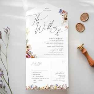 Boho Wildflower   Casamento Jardim de Selo e Envio