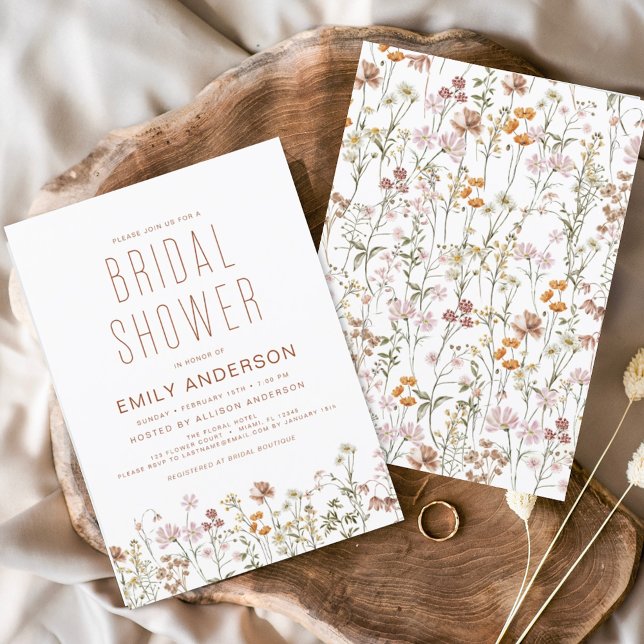 Boho Wildflower Chá de panela (Criador carregado)