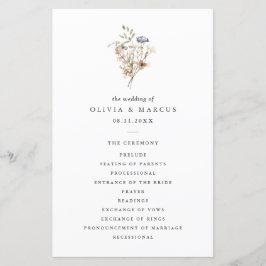 Boho Wildflower Foliage Wedding