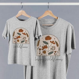Boho Wildflower Mãe Filha T-Shirt