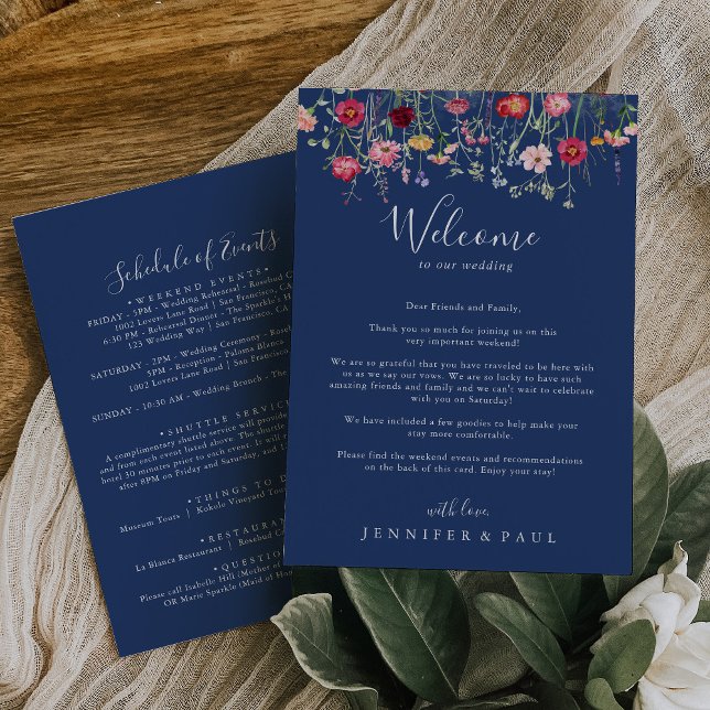 Boho Wildflower Wedding - Letra de boas-vindas (Criador carregado)