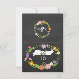 Boho Woodland Wreath no Casamento Chalkboard