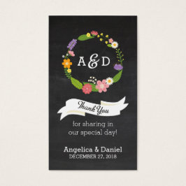 Boho Woodland Wreath no Casamento Chalkboard