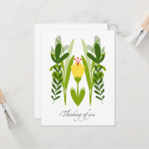 Boho Yellow Flower & Greenery Pensando no seu cart
