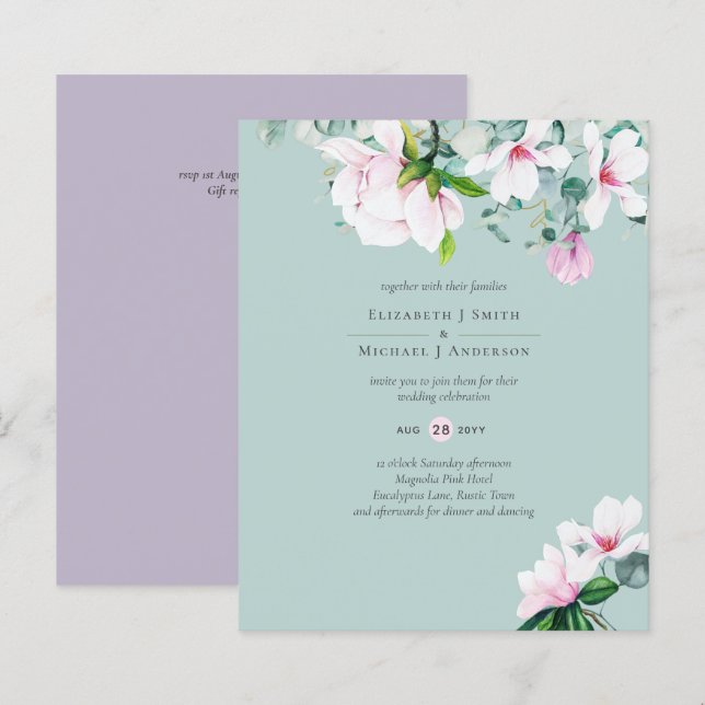 Boia-Lavanda Eucalyptus, cor-de-rosa, (Frente/Verso)