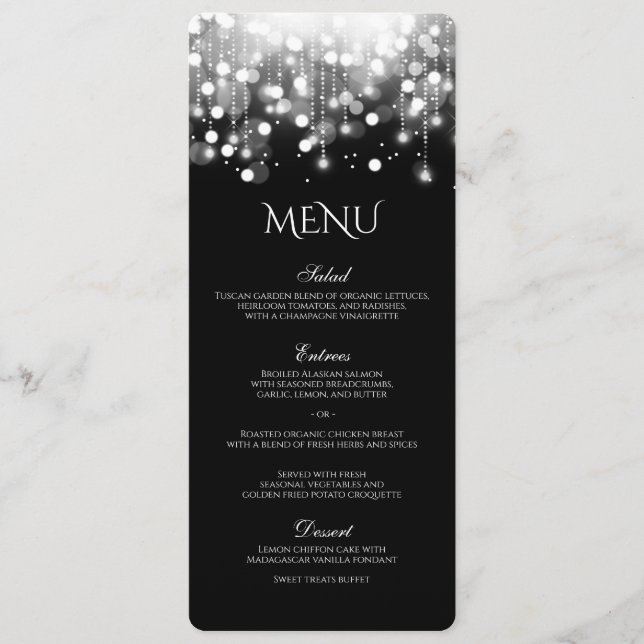 Bokeights Black and White Menu (Luzes escuras e br (Frente)