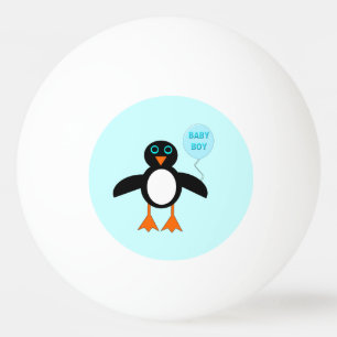 Bola azul bonito de Pong do sibilo do pinguim do