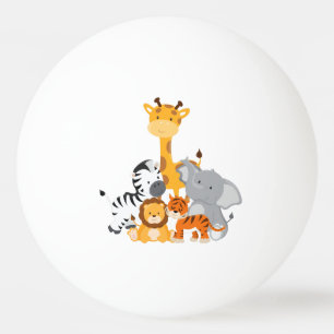 Bola bonito de Pong do sibilo dos animais do bebê