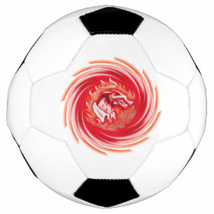 bola branca de futebol selvagem do Wolf Whirling