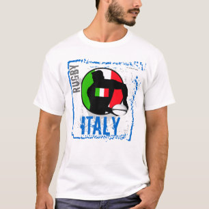 Bola da passagem do t-shirt do rugby de Italia
