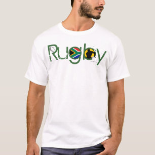 Bola da passagem do t-shirt dos fãs do rugby de