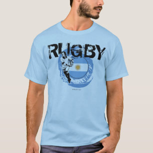 Bola da passagem do t-shirt dos fãs do rugby de