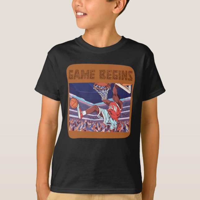 bola de basquete começa T-Shirt (Frente)
