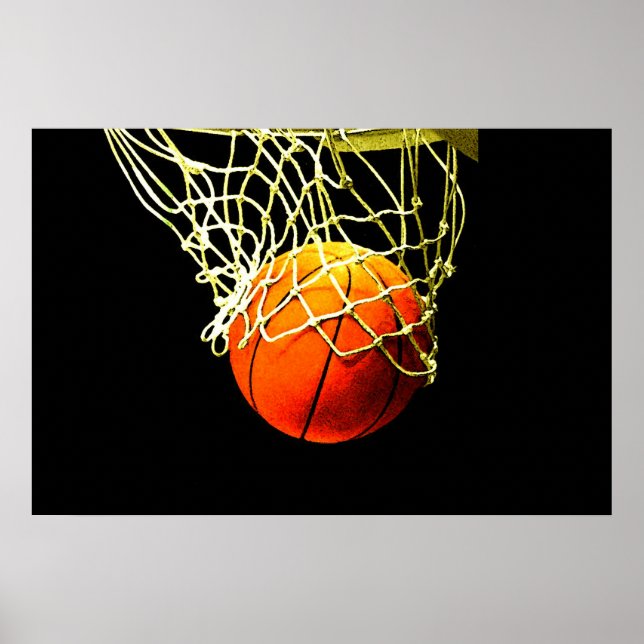 Bola de basquete e Impressão de rede (Frente)
