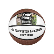 Bola de Basquete Impressa com Foto Personalizada